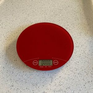 Digital Kitchen Scale RED